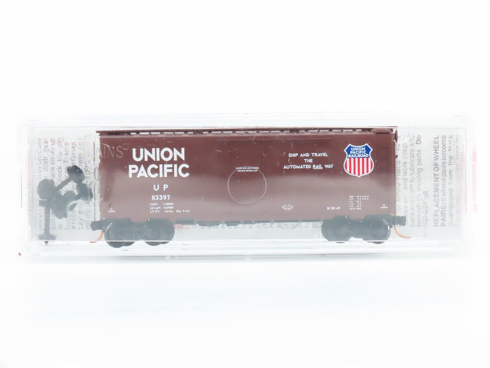 N Scale Micro-Trains MTL 21140 UP Union Pacific Railroad 40' Box Car #113397