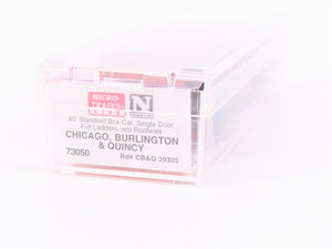 N Micro-Trains MTL 73050 CBQ Burlington Route 40' Plug Door Boxcar #39305