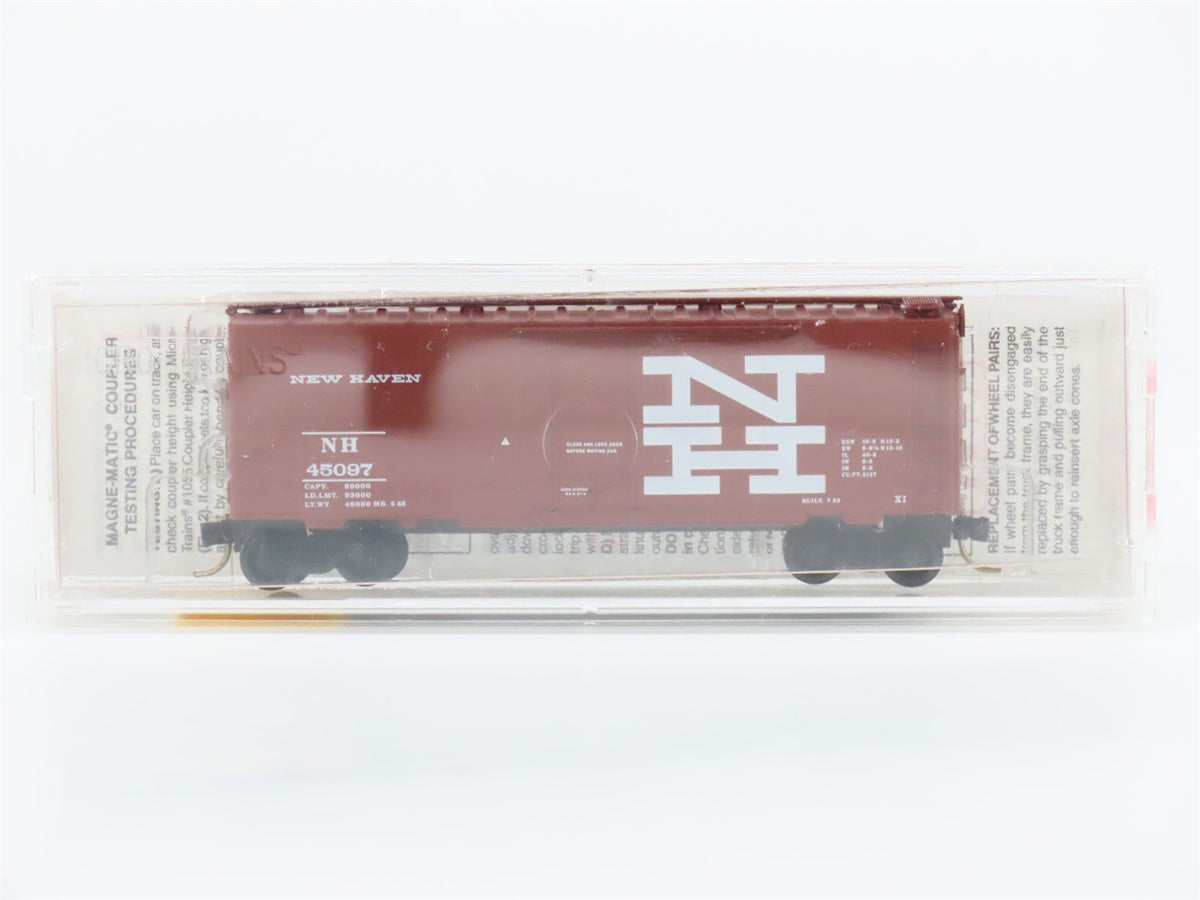 N Scale Micro-Trains MTL 21250 NH New Haven 40&#39; Plug Door Box Car #45097