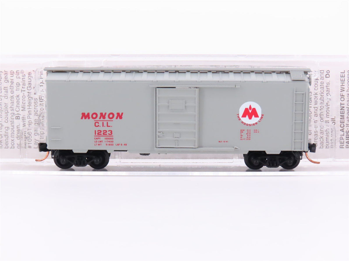 N Micro-Trains MTL 20576 CIL Monon 40&#39; Standard Single Door Boxcar #1223