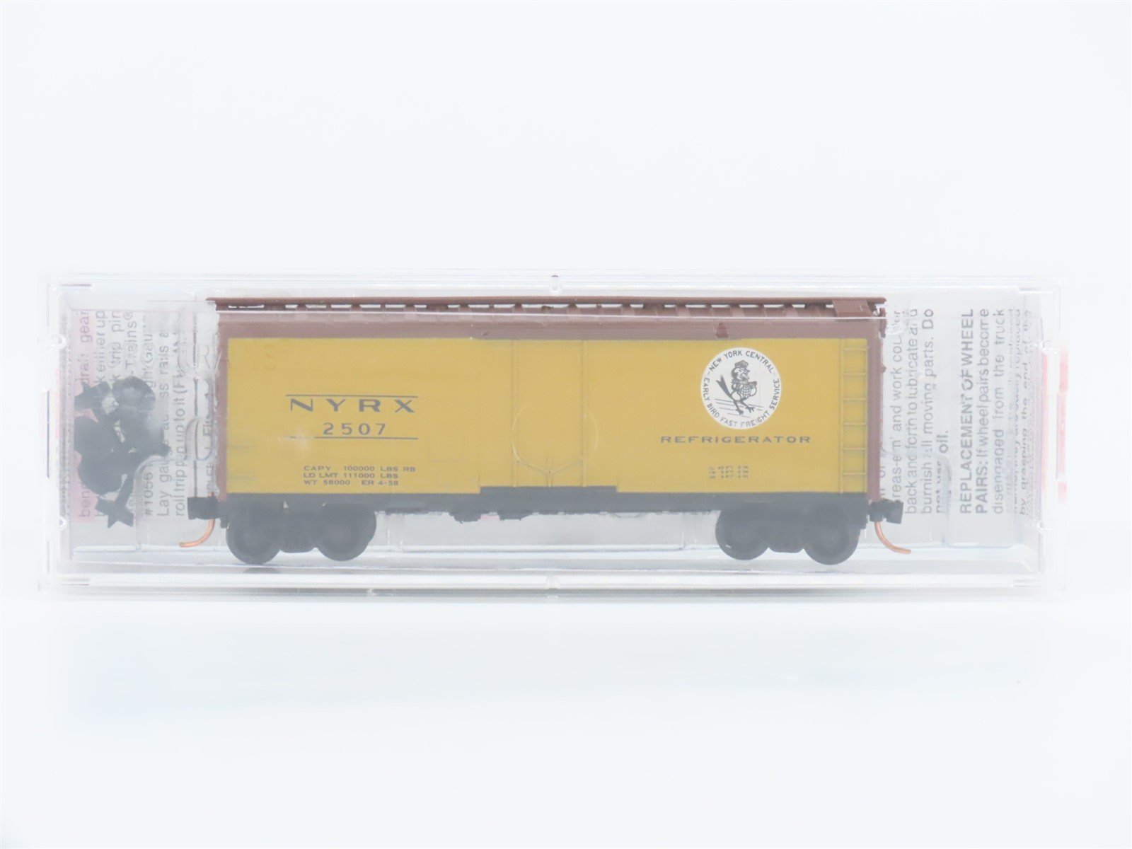 N Micro-Trains MTL 21440 NYRX New York Central Early Bird 40' Box Car #2507