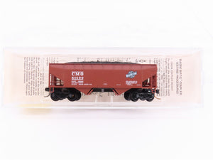 N Scale Kadee Micro-Trains MTL 55250 CMO Omaha Road 2-Bay Hopper #50199 w/ Load