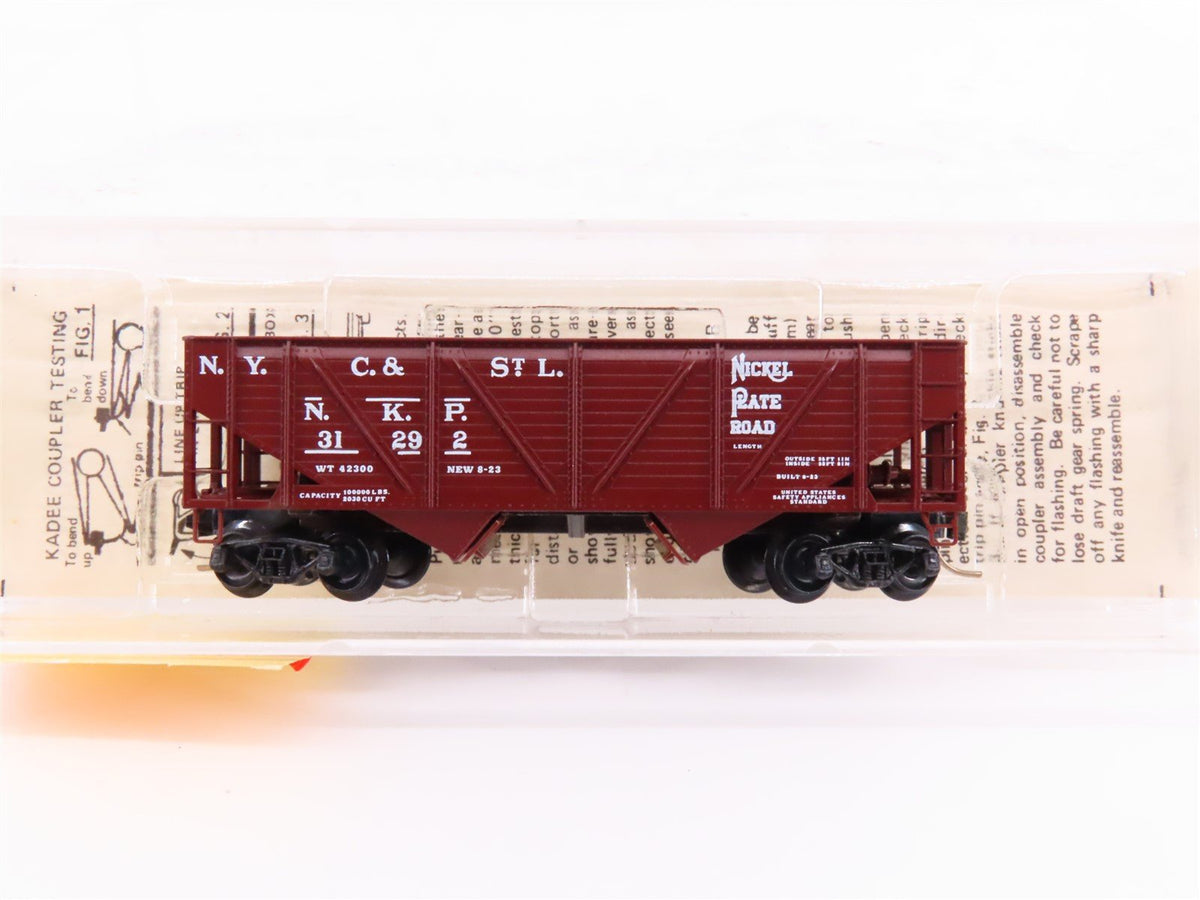 N Kadee Micro-Trains MTL 57050 NKP Nickel Plate Road 33&#39; 2-Bay Hopper #31292