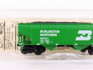 N Kadee Micro-Trains MTL 55090 BN Burlington Northern 2-Bay Hopper 502341 w/Load