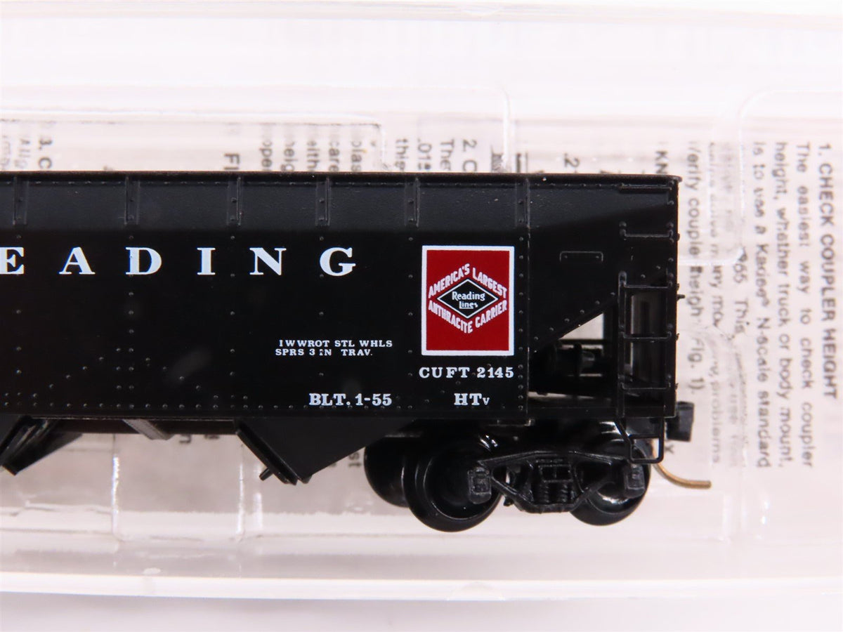 N Kadee Micro-Trains MTL 55310 RDG Reading Lines 33&#39; 2-Bay Offset Hopper #83008