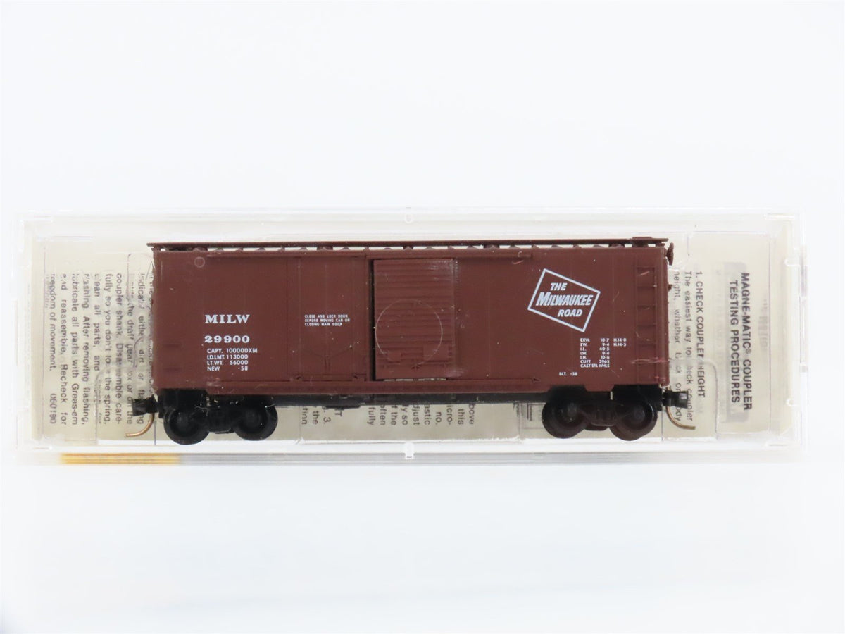 N Scale Micro-Trains MTL 22180 MILW Milwaukee Road 40&#39; Box Car #29900