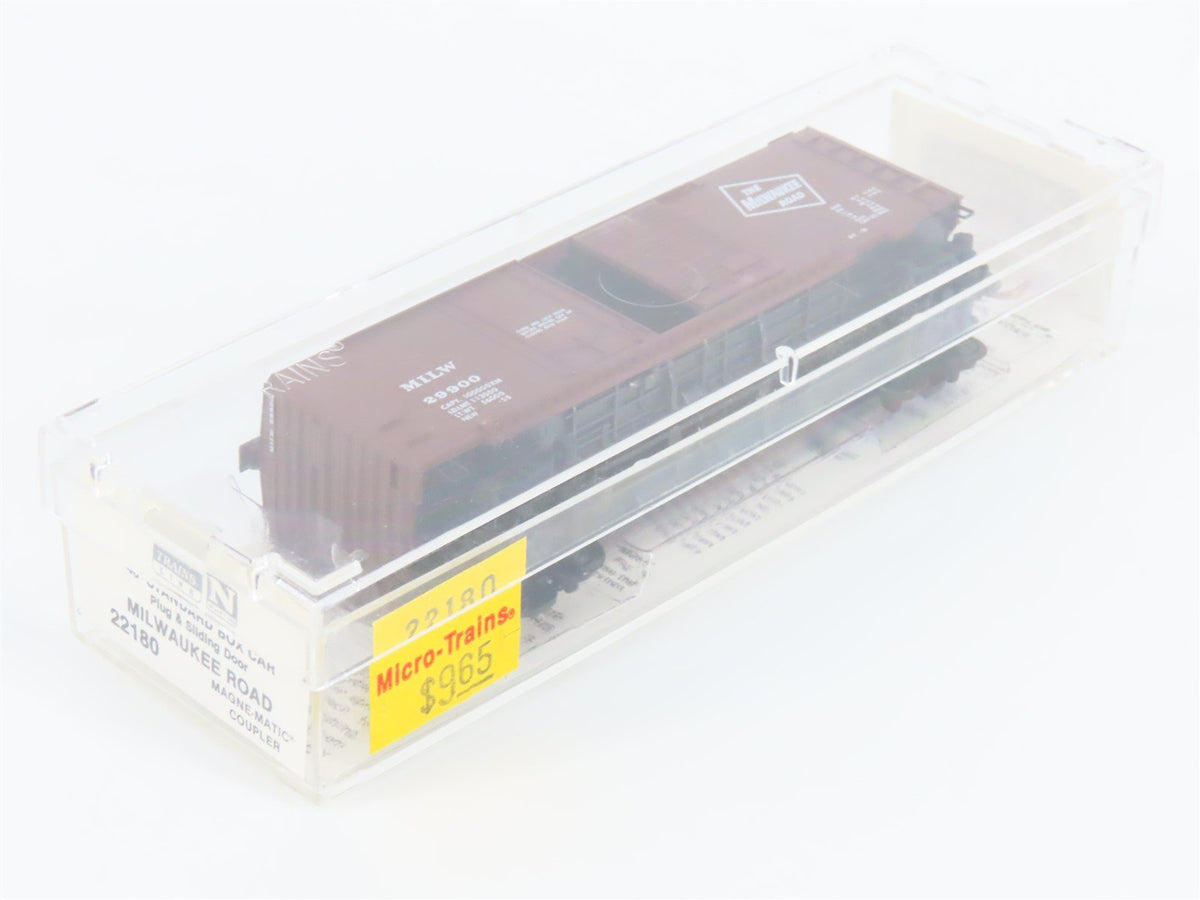 N Scale Micro-Trains MTL 22180 MILW Milwaukee Road 40&#39; Box Car #29900