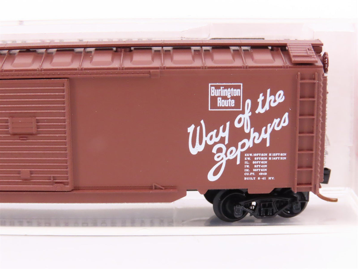 N Micro-Trains MTL 78090 CBQ Burlington Way of the Zephyrs 50&#39; Boxcar #48500