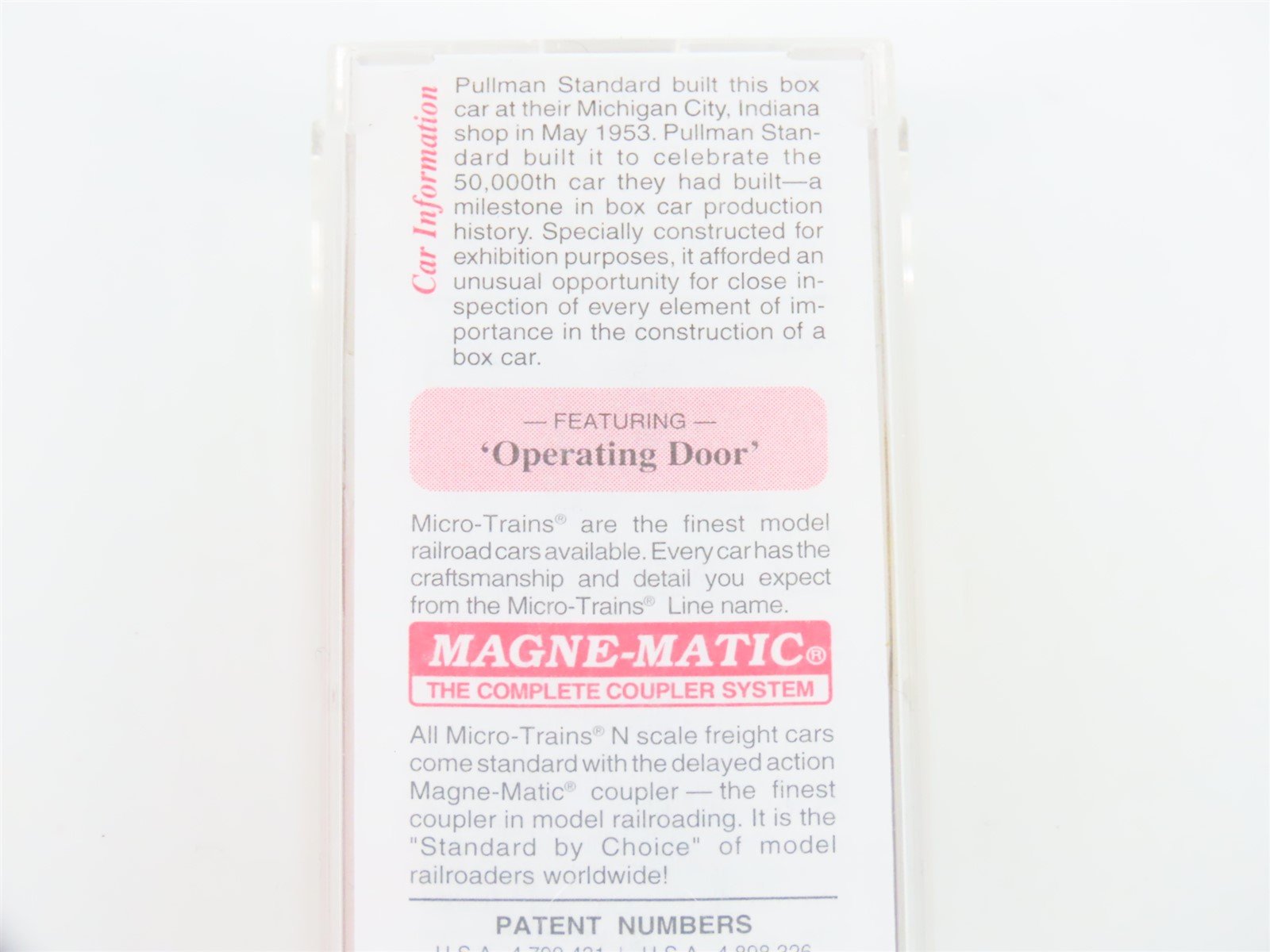 N Scale Micro-Trains MTL 20626 PSX Pullman Standard Exhibition 40' Box Car #1