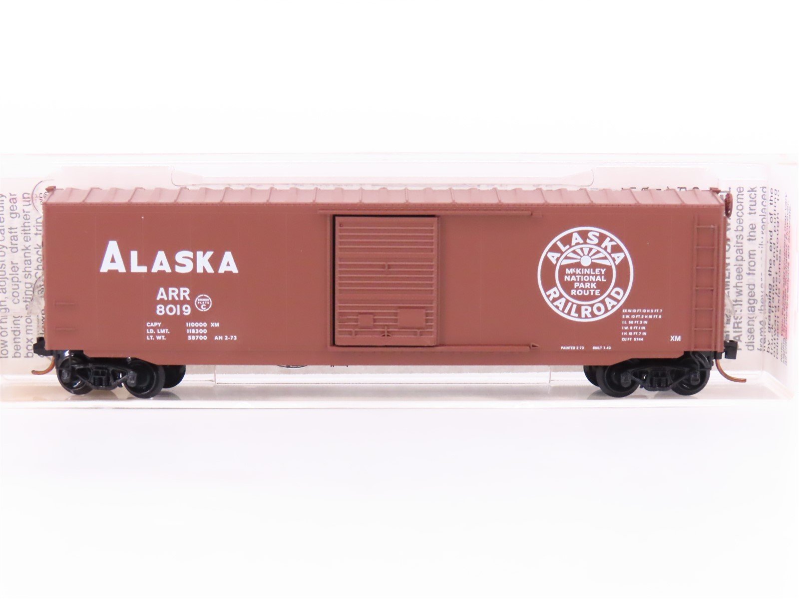 N Micro-Trains MTL 77030 ARR Alaska Railroad 50' Standard Boxcar #8019