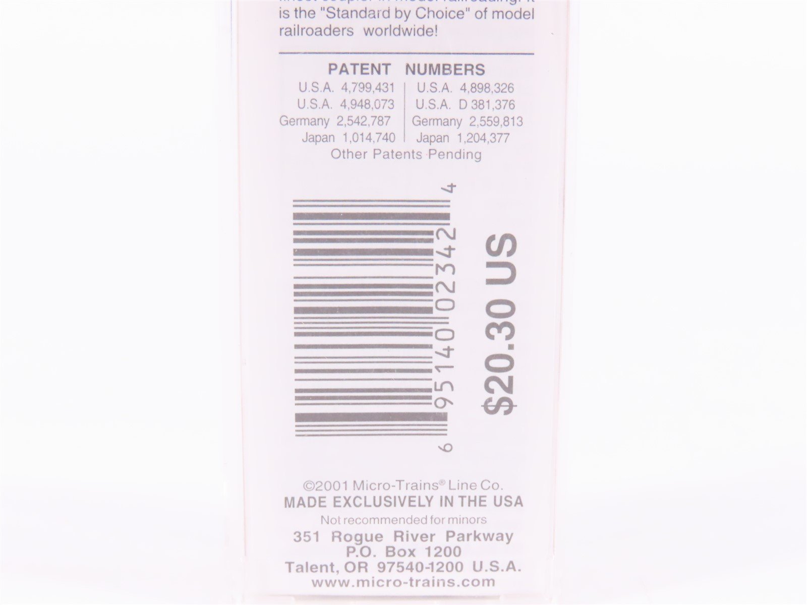 N Scale Micro-Trains MTL 67160 BNZ BN Intermodal Fort Worth 45' Trailer