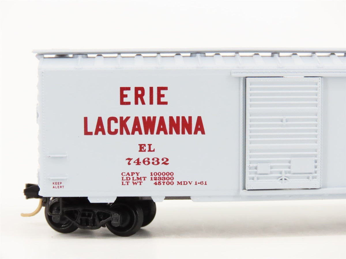 N Scale Micro-Trains MTL 20360 EL Erie Lackawanna 40&#39; Single Door Box Car #74632