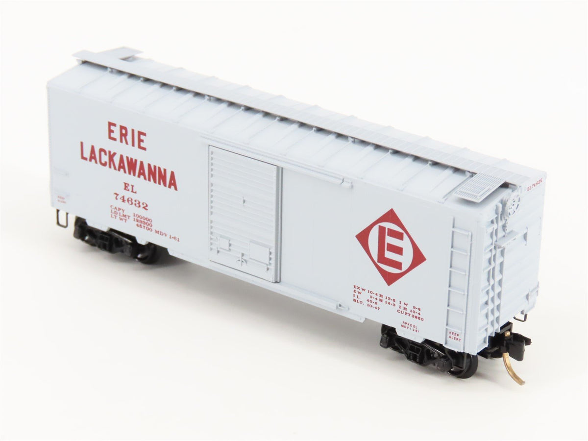 N Scale Micro-Trains MTL 20360 EL Erie Lackawanna 40&#39; Single Door Box Car #74632