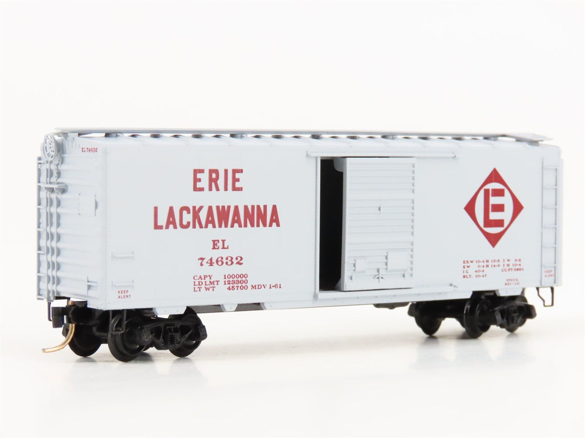 N Scale Micro-Trains MTL 20360 EL Erie Lackawanna 40&#39; Single Door Box Car #74632