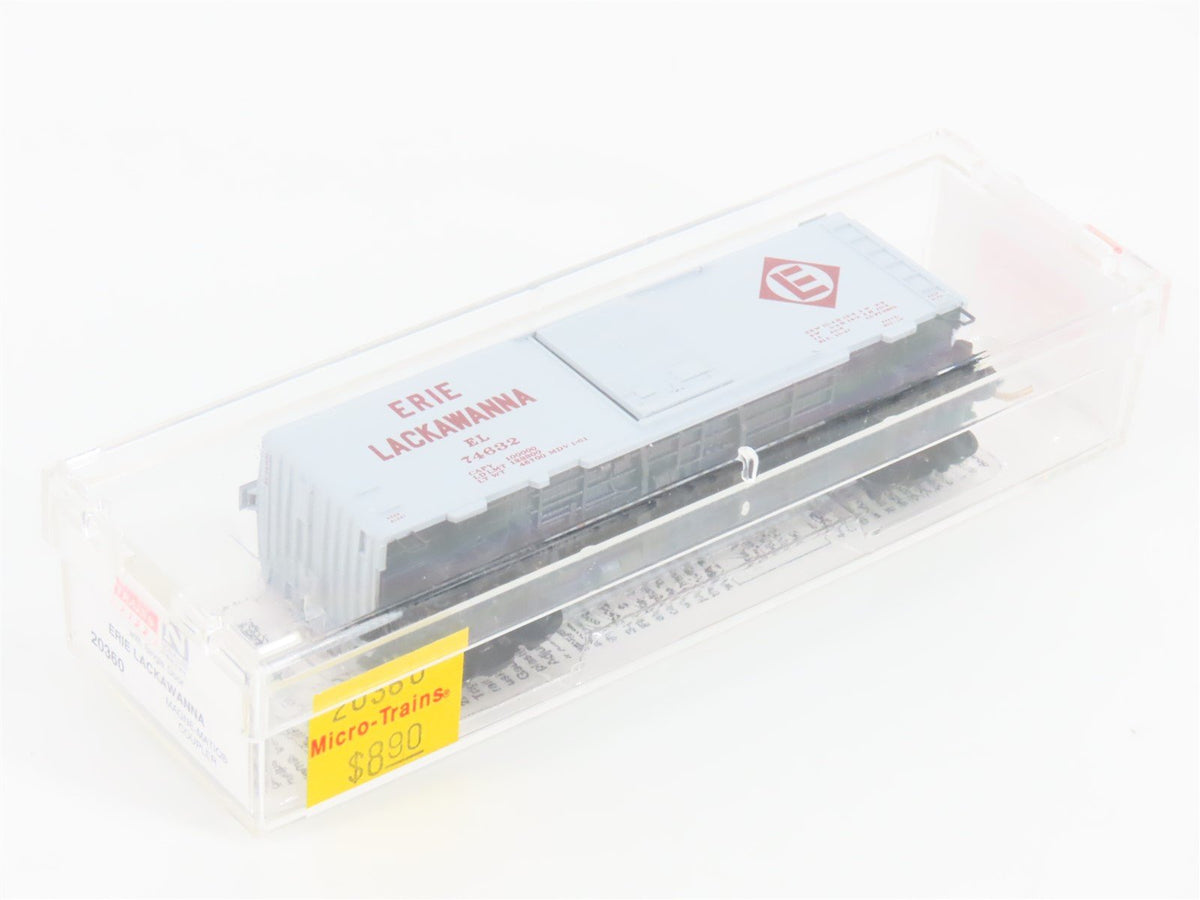 N Scale Micro-Trains MTL 20360 EL Erie Lackawanna 40&#39; Single Door Box Car #74632