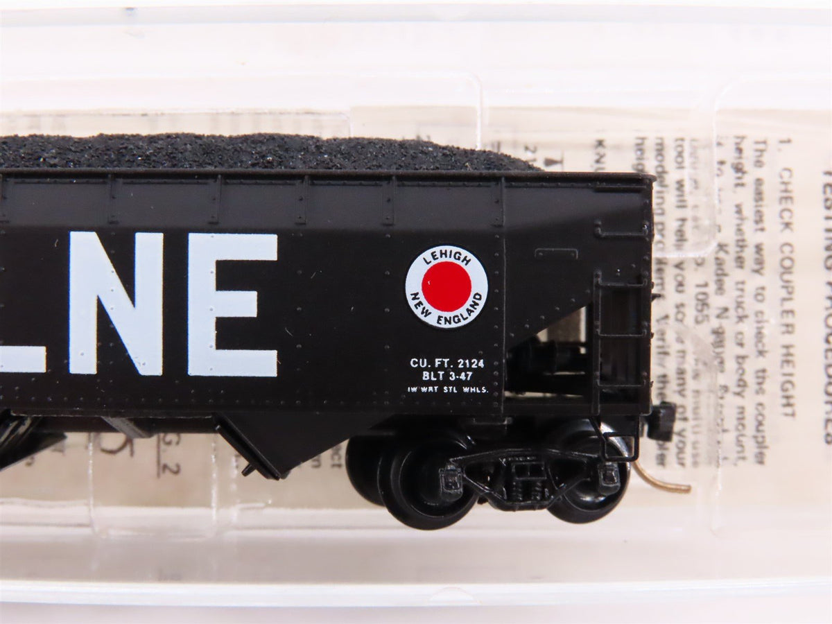 N Kadee Micro-Trains MTL 55270 LNE Lehigh New England 2-Bay Hopper #14859 w/Load