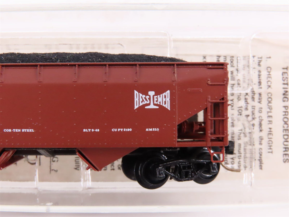 N Kadee Micro-Trains MTL 55290 B&amp;LE 33&#39; 2-Bay Offset Hopper #50001 w/ Load