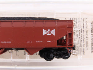 N Kadee Micro-Trains MTL 55290 B&LE 33' 2-Bay Offset Hopper #50001 w/ Load