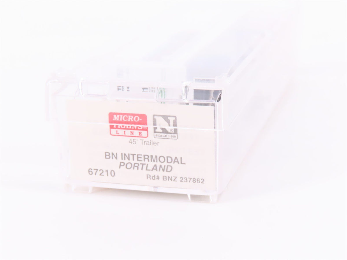 N Scale Micro-Trains MTL 67210 BNZ BN Intermodal Portland 45&#39; Trailer