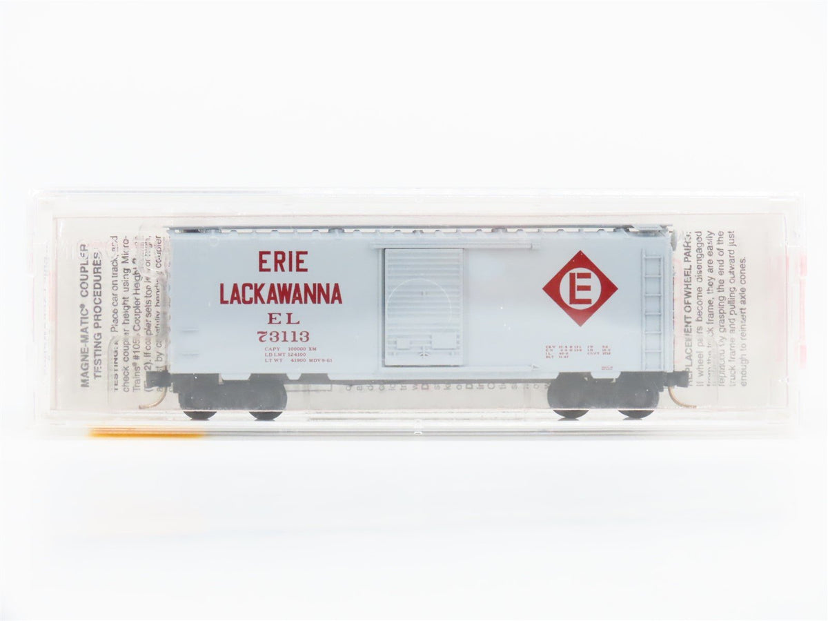 N Scale Micro-Trains MTL 20360 EL Erie Lackawanna 40&#39; Single Door Box Car #73113