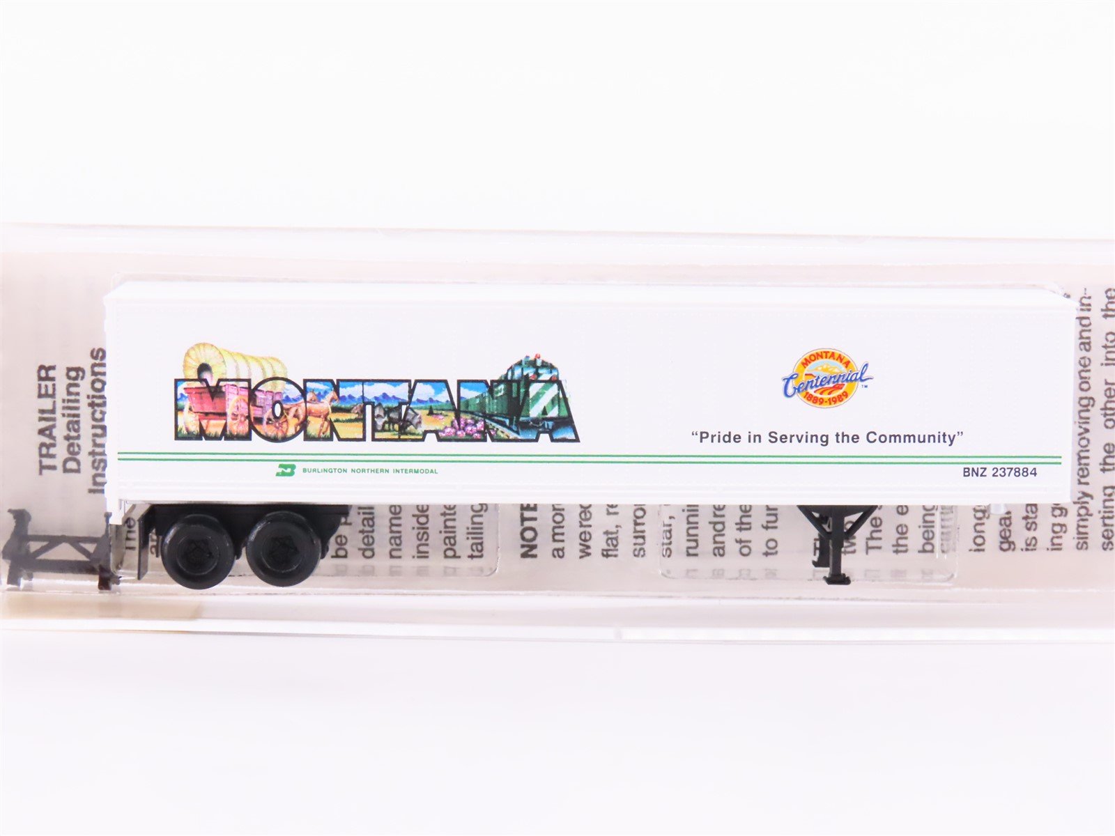 N Scale Micro-Trains MTL 67150 BNZ BN Intermodal Montana 45' Trailer