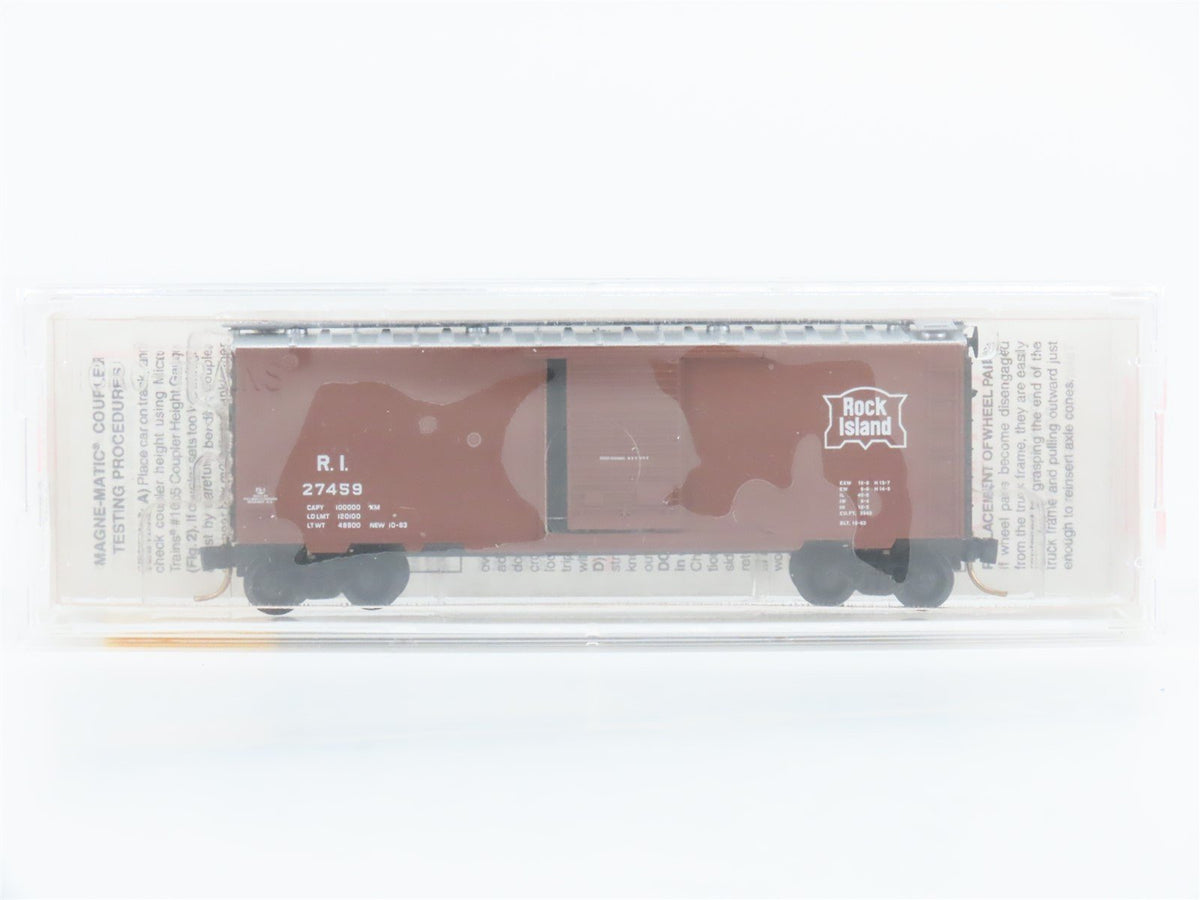 N Scale Micro-Trains MTL 20058 RI Rock Island 40&#39; Single Door Box Car #27459