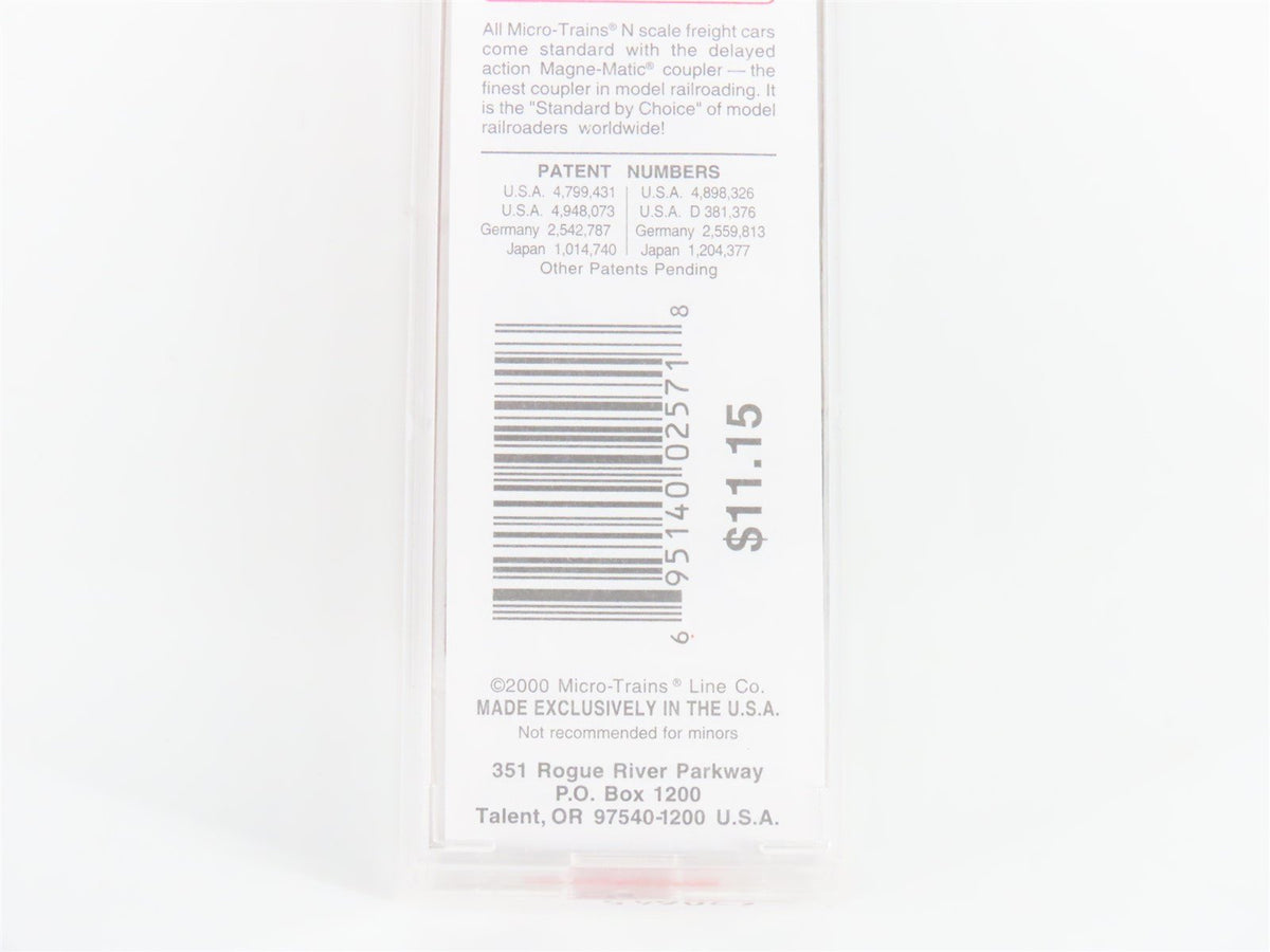N Scale Micro-Trains MTL 20780 PRR Pennsylvania Railroad 40&#39; Box Car #603125