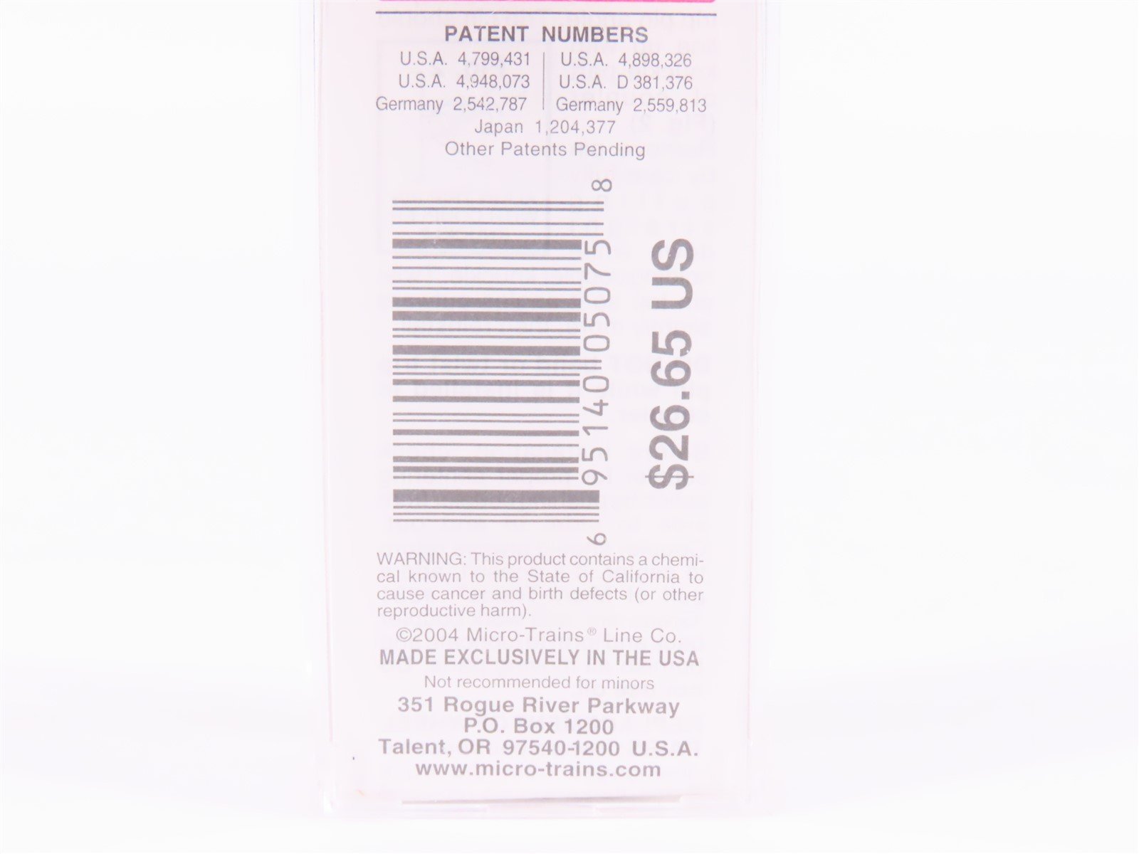 N Scale Micro-Trains MTL 81710 BNAU Burlington Northern 48' Atlanta Container