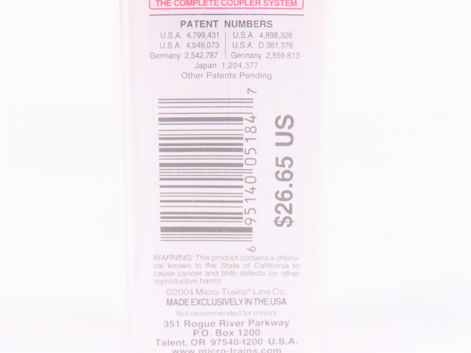 N Scale Micro-Trains MTL 81720 BNAU Burlington Northern 48' Omaha Container