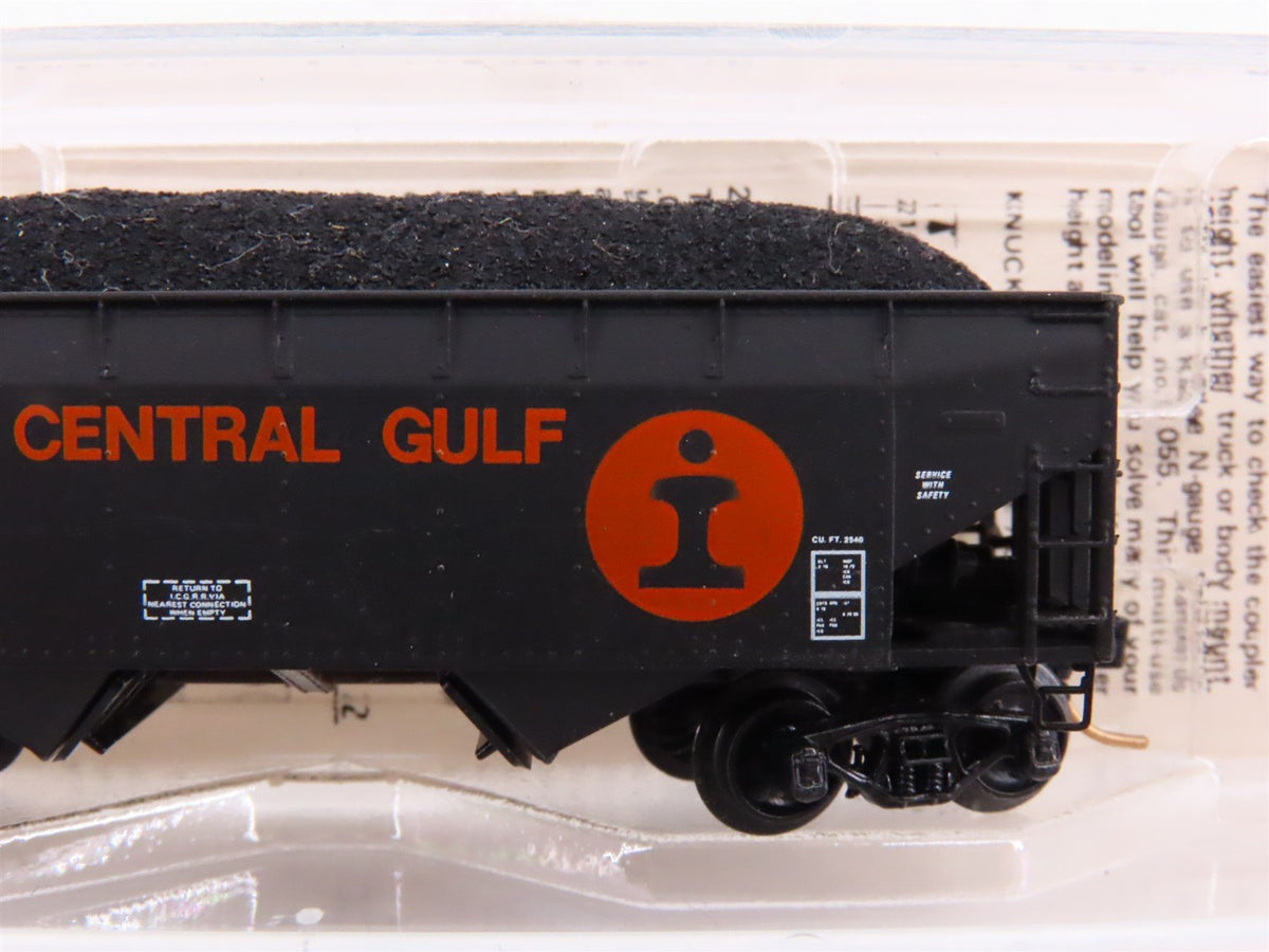 N Kadee Micro-Trains MTL 55142 ICG 33&#39; 2-Bay Offset Hopper #320866 w/ Load