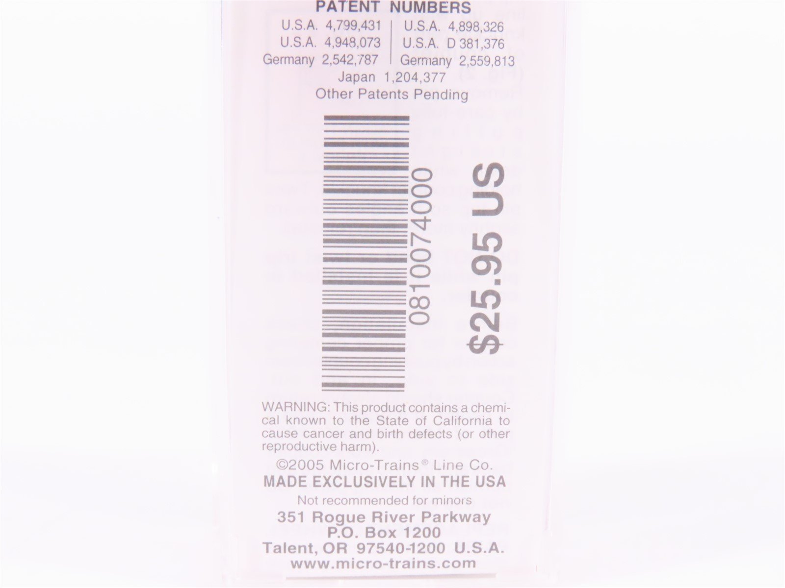 N Scale Micro-Trains MTL 08100740 BNAU BN Toronto Ontario 48' Container #680402