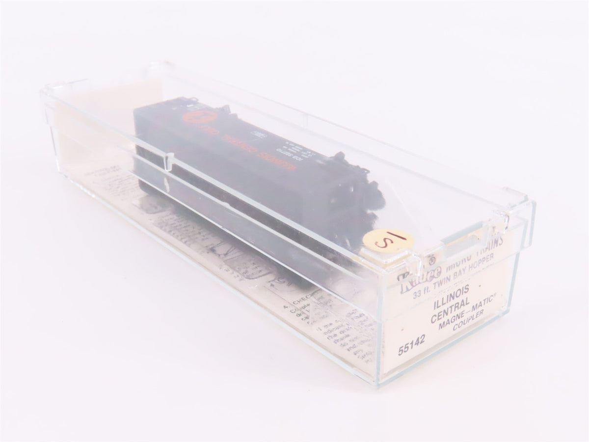 N Kadee Micro-Trains MTL 55142 ICG 33&#39; 2-Bay Offset Hopper #322710 w/ Load