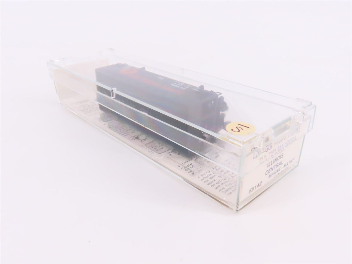 N Kadee Micro-Trains MTL 55142 ICG 33&#39; 2-Bay Offset Hopper #322999 w/ Load