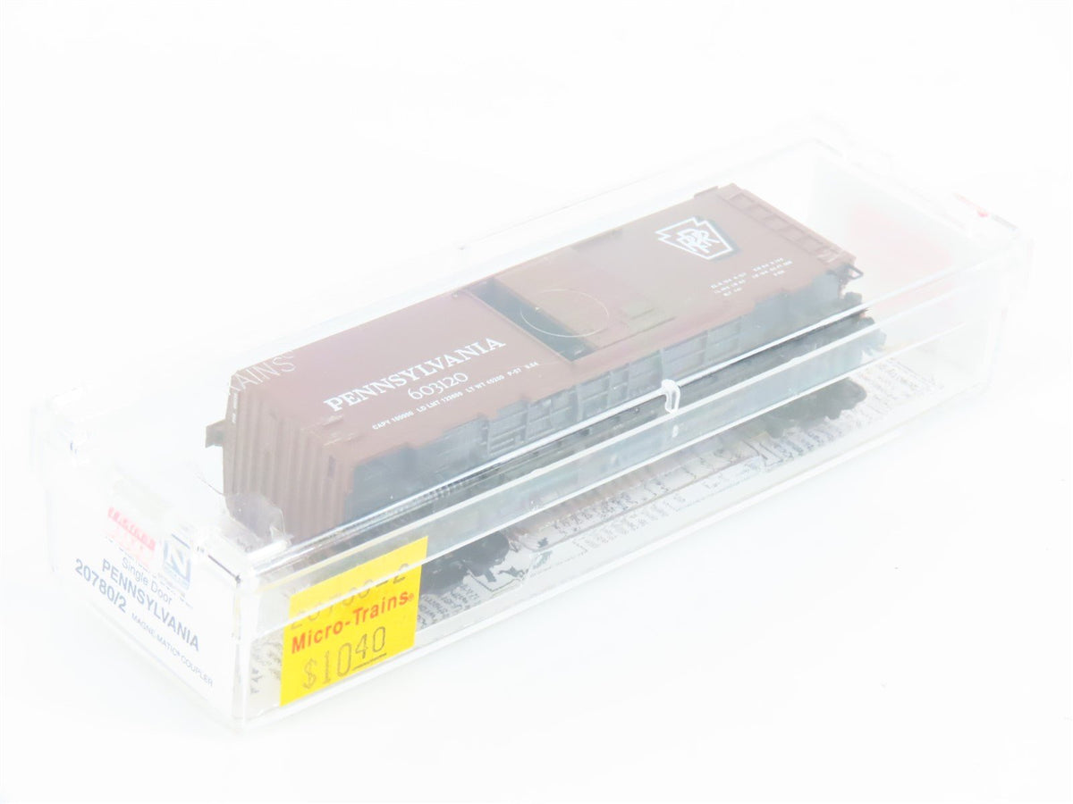 N Scale Micro-Trains MTL 20780/2 PRR Pennsylvania Railroad 40&#39; Box Car #603120