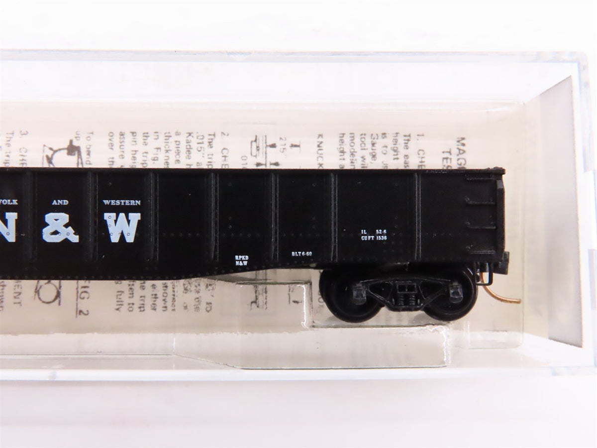 N Kadee Micro-Trains MTL 46190 NW Norfolk &amp; Western 50&#39; Drop End Gondola #72201