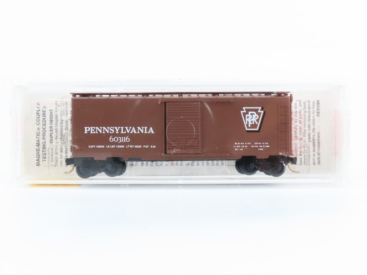 N Scale Micro-Trains MTL 20780 PRR Pennsylvania Railroad 40&#39; Box Car #603116