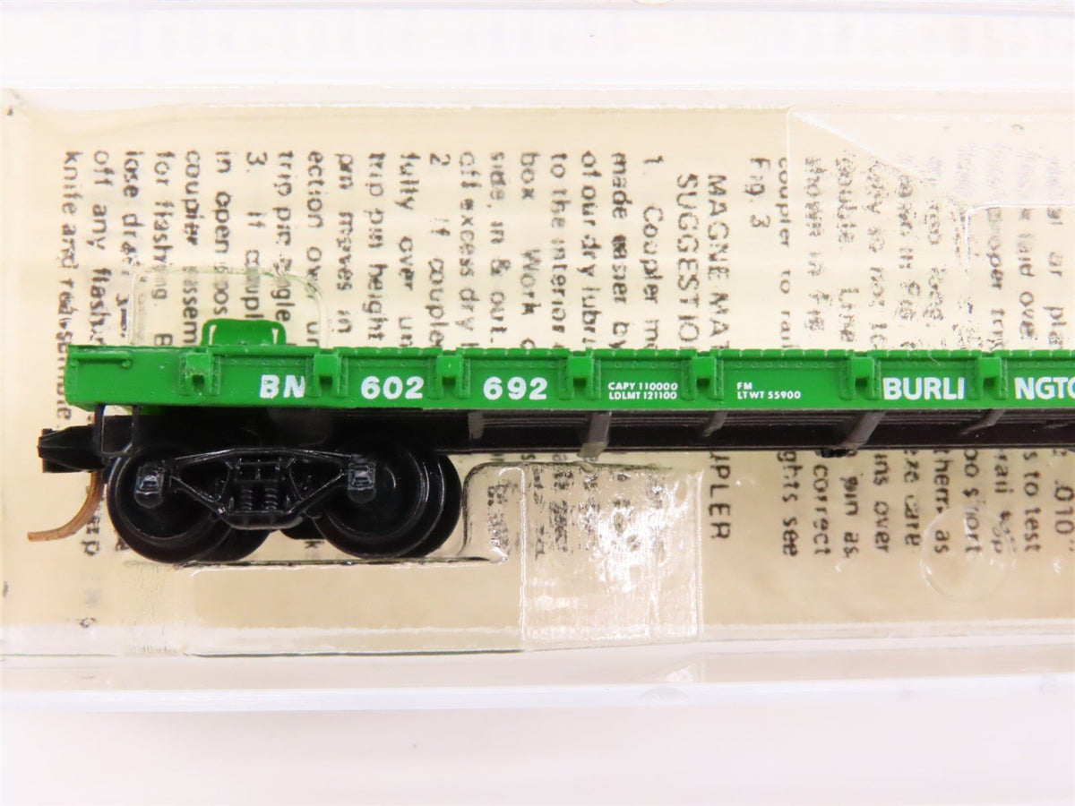 N Scale Kadee Micro-Trains MTL 44070 BN Burlington Northern 50&#39; Flat Car #602692