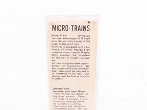 N Scale Kadee Micro-Trains MTL 44060 ATSF Santa Fe 50' Flat Car #90847