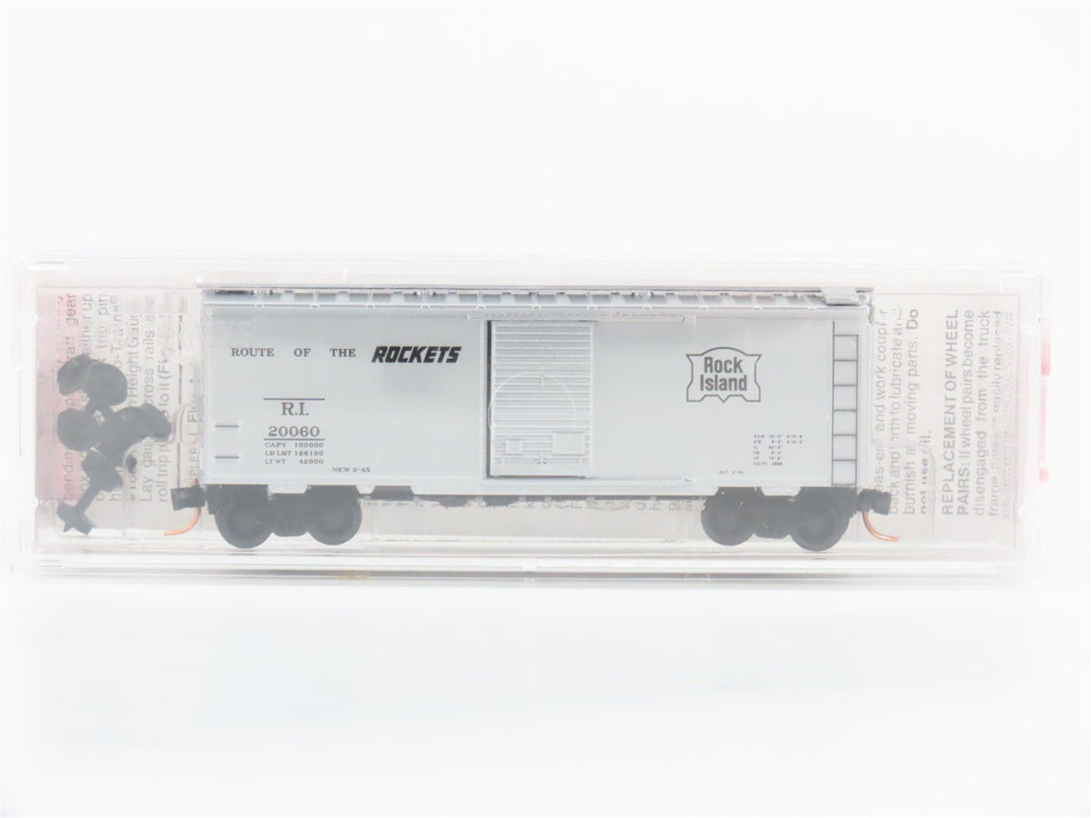 N Scale Micro-Trains MTL 20676 RI Rock Island Rockets 40&#39; Box Car #20060