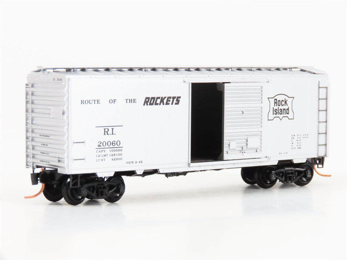 N Scale Micro-Trains MTL 20676 RI Rock Island Rockets 40&#39; Box Car #20060