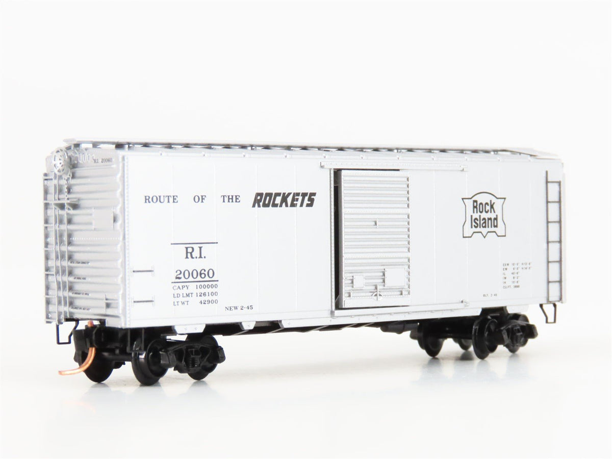 N Scale Micro-Trains MTL 20676 RI Rock Island Rockets 40&#39; Box Car #20060