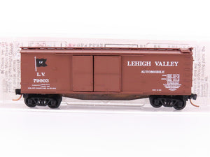 N Scale Micro-Trains MTL 41020 LV Lehigh Valley 40' Double Door Boxcar #79003