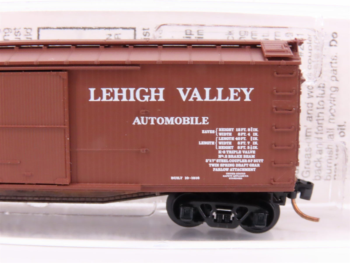 N Scale Micro-Trains MTL 41020 LV Lehigh Valley 40&#39; Double Door Boxcar #79003