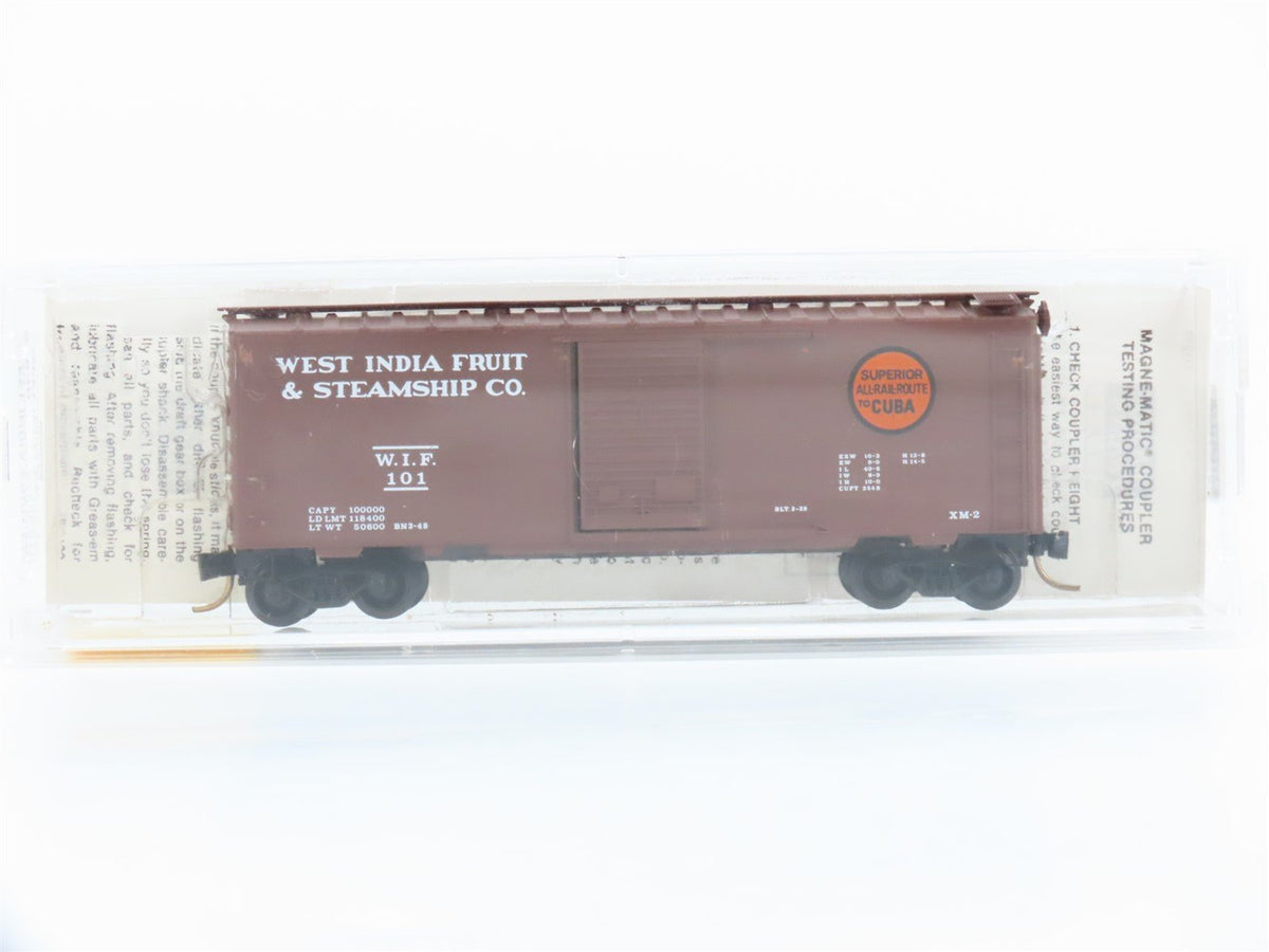 N Scale Micro-Trains MTL 20630 WIF West India Fruit 40&#39; Single Door Box Car #101