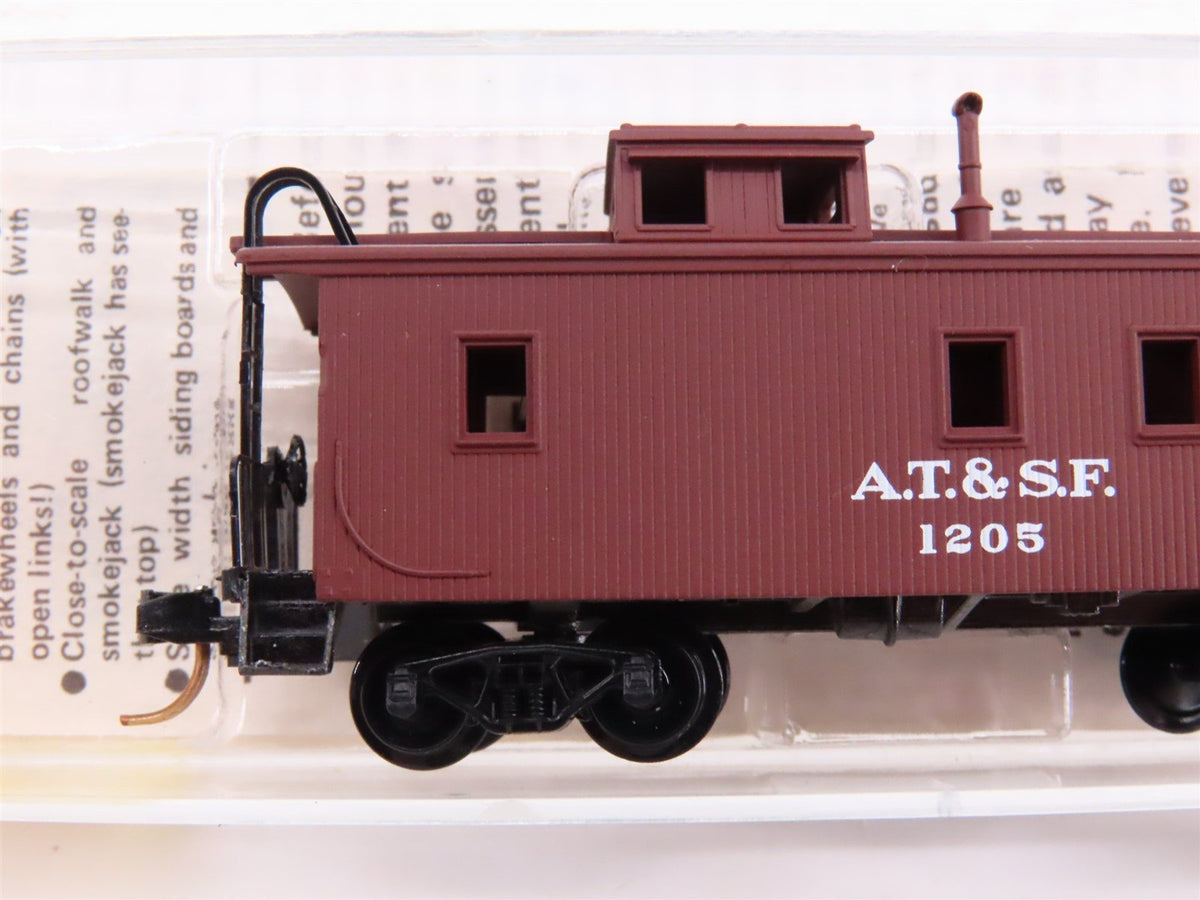 N Kadee Micro-Trains MTL 50040 ATSF Santa Fe 34&#39; Offset Cupola Caboose #1205