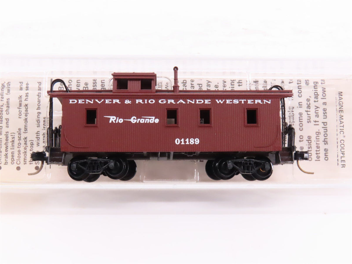 N Kadee Micro-Trains MTL 50110 D&amp;RGW Rio Grande 34&#39; Offset Cupola Caboose #01189