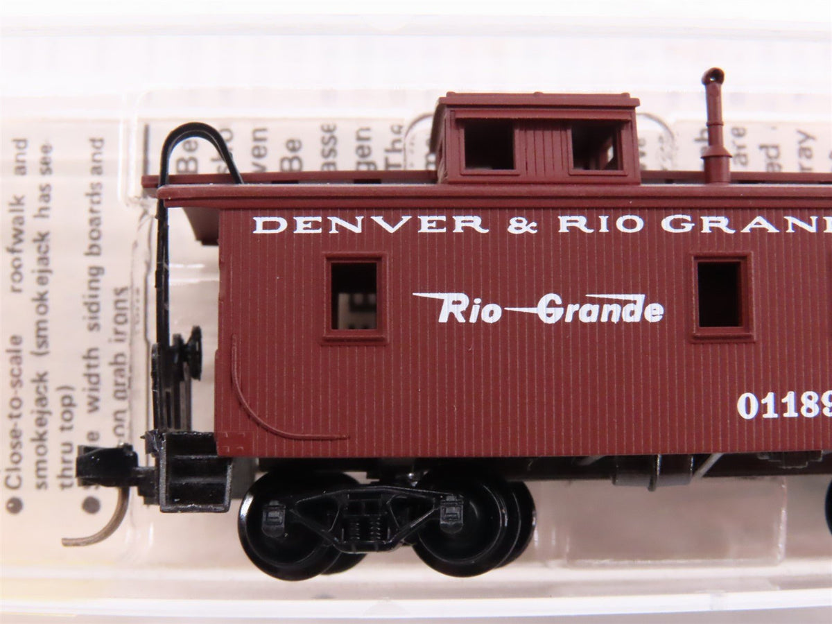 N Kadee Micro-Trains MTL 50110 D&amp;RGW Rio Grande 34&#39; Offset Cupola Caboose #01189