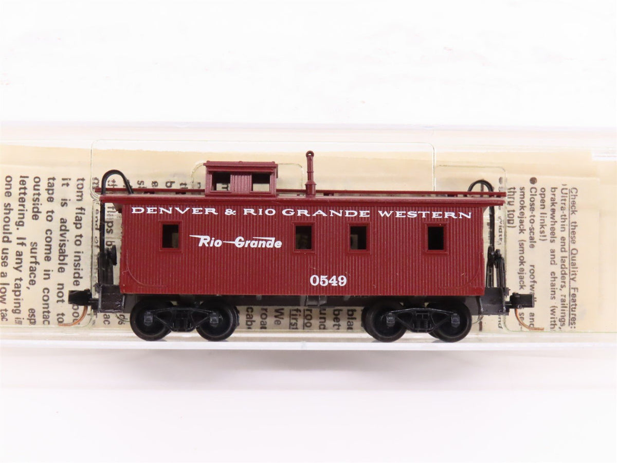 N Kadee Micro-Trains MTL 50110 D&amp;RGW Rio Grande 34&#39; Offset Cupola Caboose #0549