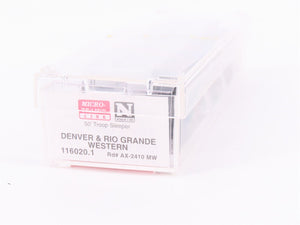 N Scale Micro-Trains MTL 116020.1 DRGW Rio Grande 50' Troop Sleeper Car #AX-2410