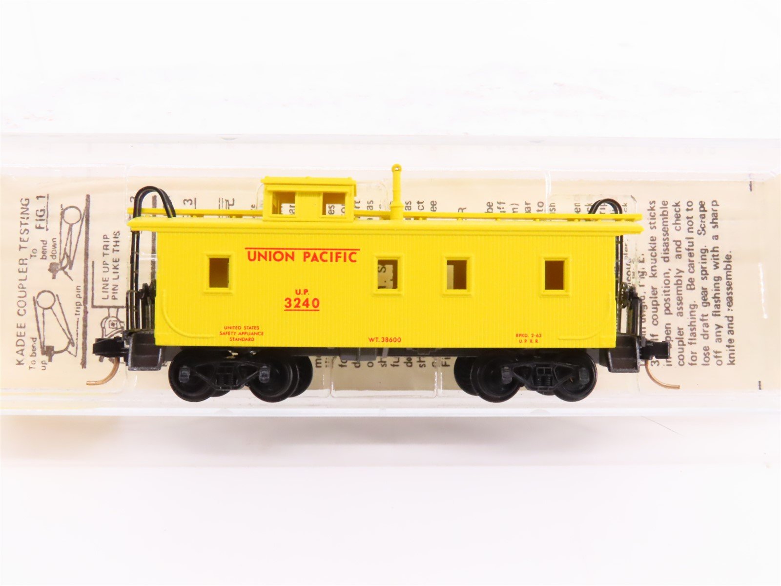 N Kadee Micro-Trains MTL 50100 UP Union Pacific 34' Offset Cupola Caboose #3240